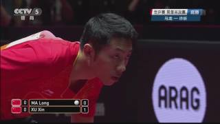 MA Long VS XU Xin | MS | SF | 2017 World Championships CCTV5