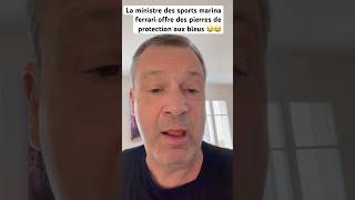 La ministre des sports offre des pierres de protection aux bleus #info #avis #humour #coupedumonde