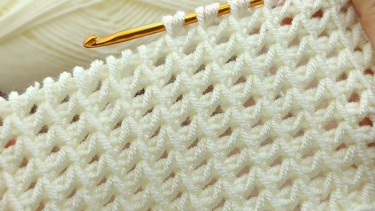 Incredible👌💯Tunisian vest, blanket, sweater model explanation / Kolay Tunus işi örgü modeli #tığişi