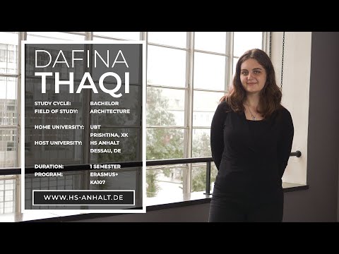 Studying in Germany: Erasmus+ student Dafina Thaqi | Architecture