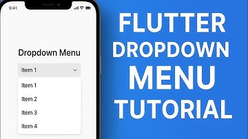 Flutter Dropdown Menu Tutorial | Step by Step Full Flutter Tutorial 