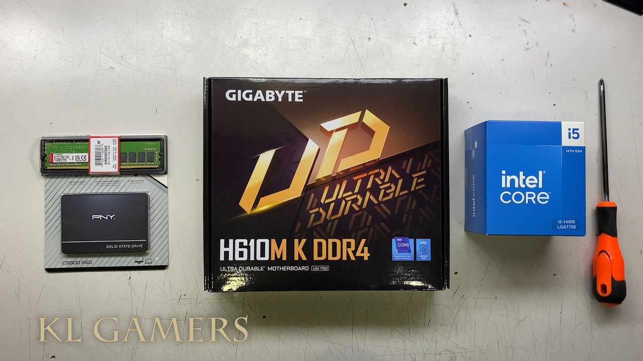 intel Core i5 12400 GIGABYTE H610M K DDR4 PNY SSD MATRIX ASMR Computer ...