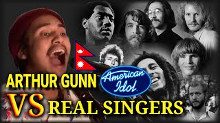 Arthur Gunn VS Real Singers||All Songs Comparison||American Idol 2020||Dibesh Pokhrel