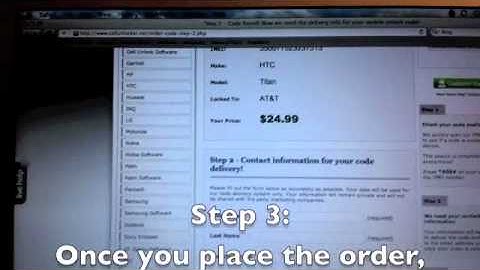 How to Unlock HTC Titan from At&t by Unlock Code, from Cellunlocker.net