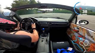 SCCA Solo Packwood National Tour 2023 XB Bernadette’s 3rd run. Gray Cloud Racing #66 Mx5