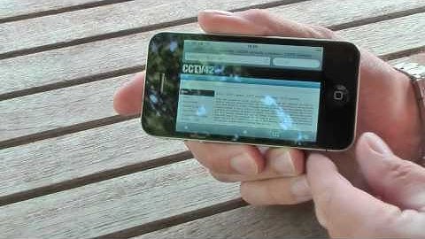 Remote viewing cctv systems on the iphone 4 from cctv42.co.uk