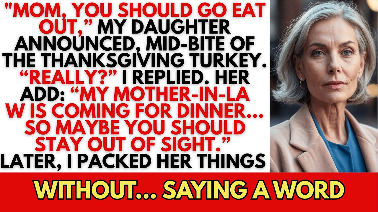 “Mom, You Should Go Eat Out,” My Daughter Announced, Mid-Bite Of Thanksgiving Turkey. “Really?”…
