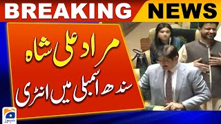 Murad Ali Shah entry into Sindh Assembly | Geo News