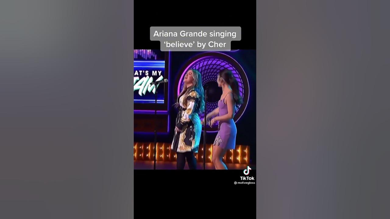 Ariana Grande- believe by Cher live