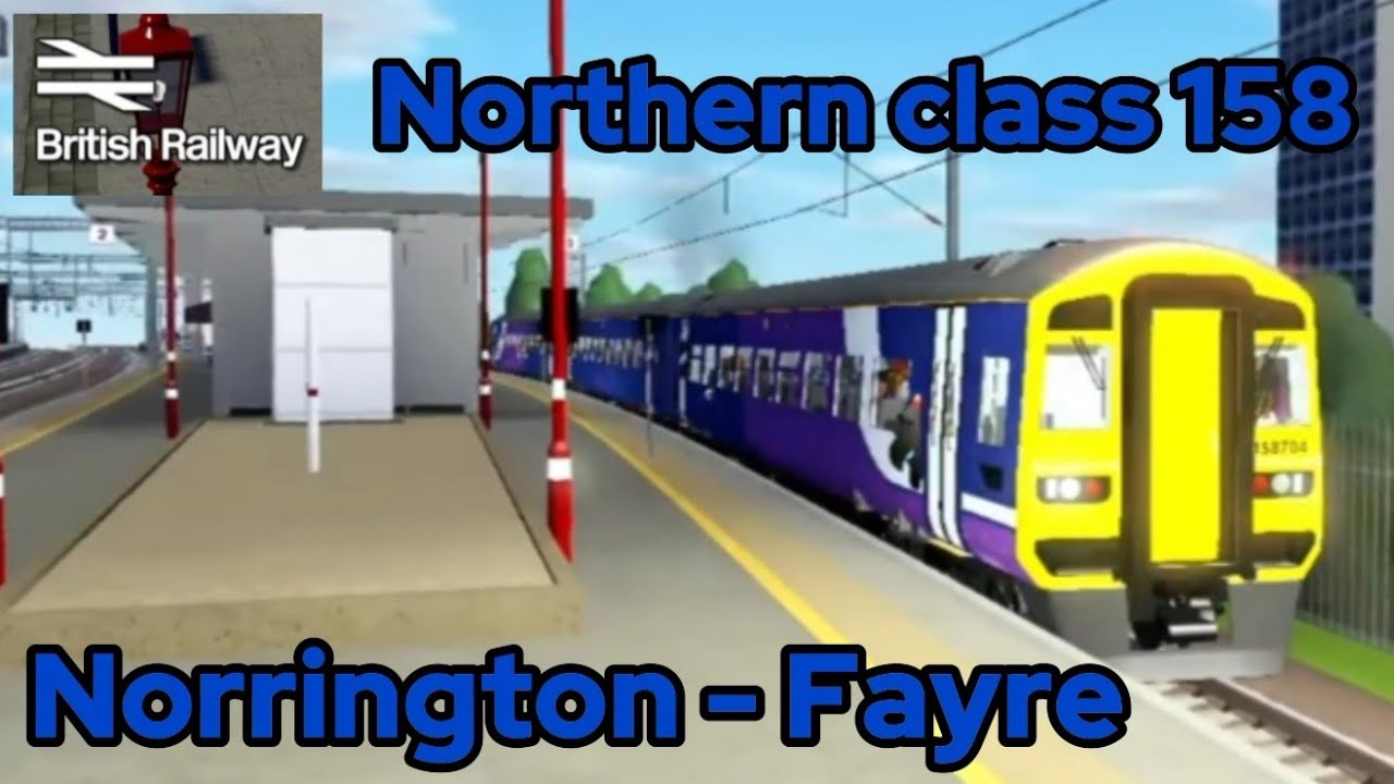 Smart Games. Northern class 158 Norrington - Fayre. British Railway ROBLOX.