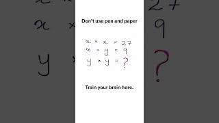 Train your brain here to do math #maths #brainchallenge #braintest #brainpower #mathematics #mind