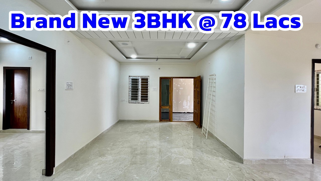 📞8074448792 - 3BHk Flat @ 78 Lacs - Brand New 3BHK Flats for sale Near Pragathinagar Hyderabad
