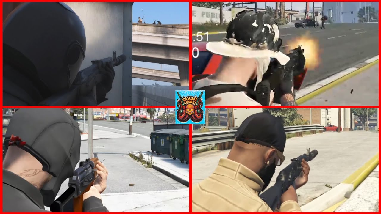 GG vs RUST 6 v 6 fight at Sanitation (MULTI POV) WAR day 7