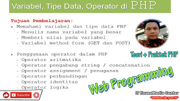 Bahas Tuntas Variabel, Tipe Data dan Operator Pada PHP
