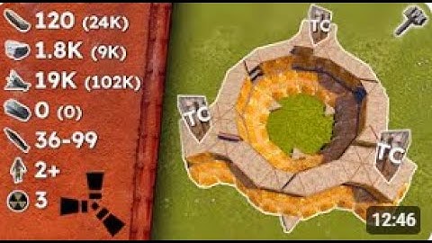 Internally Disconnectable 3 TC Coreless Donut BUNKER | RUST Base Design 2023 - 2025