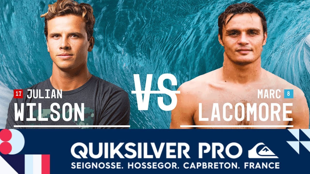 surfers security Julian Wilson vs. Marc Lacomare - Round Two, Heat 1 - Quiksilver Pro France 2017
