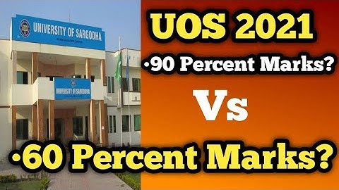 Sargodha University Minimum Marks For Admissions 2021|
