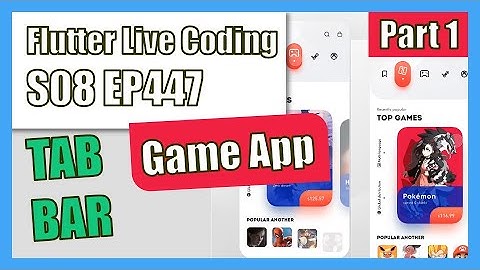 [Flutter] Flutter Live Coding EP447 (Games App Part 1)