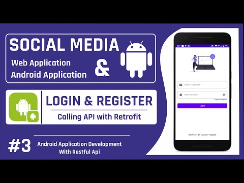 Login & Register API Calling with Retrofit | Social Media Android Application Development | #3