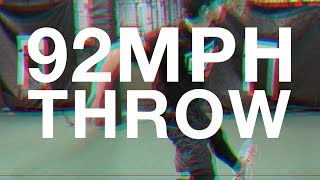 92 MPH THROW W/ HEALTHY ARM ACTION!