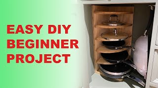 Easy beginner project | In-cupboard frypan rack by DownUnderWoodWorks 2,684 views 2 years ago 7 minutes, 53 seconds