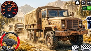 Military Cargo Truck Game 3D: Army Truck Simulator Offroad Driving Game - Android Gameplay screenshot 5