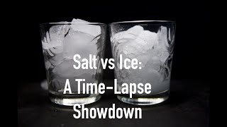 Salt vs Ice: Time-Lapse Melting Experiment