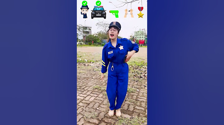 Linh Trang lần đầu làm cảnh sát 🚓🔫👮🏻‍♀️ Police dance cover #shorts