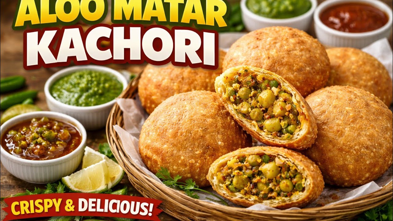 Aloo matar ki kachori