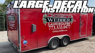 Rage Wraps - Time lapse Video Installing Trailer Graphics 2