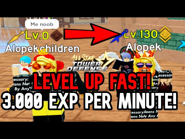 All Star Tower Defense (Roblox) - How To Level Up Fast - Gamer Empire