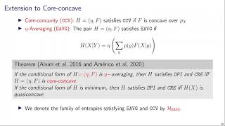 Concavity, Core-concavity, Quasiconcavity: A Generalizing Framework for Entropy Measures