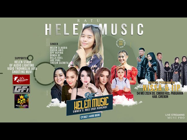 🔴Live Streaming  RATU HELEN MUSIC  Sabtu 4 Mei 2024,Ds.Cibogo, Kec.Waled - Kab.Cirebon class=