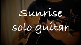 【TAB】Norah Jones/Sunrise (夜中にまったりソロギター) fingerstyle guitar
