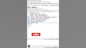 😮 Password 🤔 Checker  code in java#coding#tutorial#shorts #java
