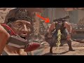 Mortal Kombat 11 - Rambo can Eat Insects and Puke during Fights