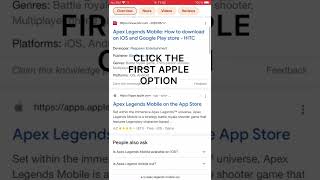 how to find apex legends mobile on ios app store if you can’t find it no vpn or change of id region