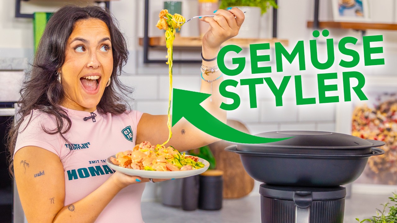 Low Carb Zucchini-Nudeln mit Garnelen! All-In-One-Gericht im Thermomix | Thermomix® Kochrezept