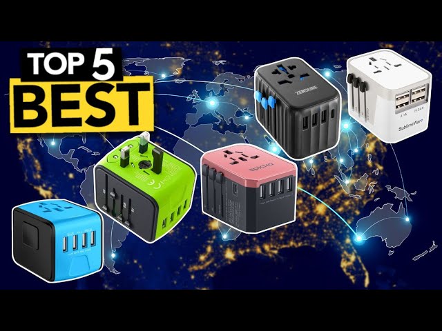 Universal Travel Adapter with USB C PD 30W Fast Charging, BOKHOM  International Travel Adapter with 3