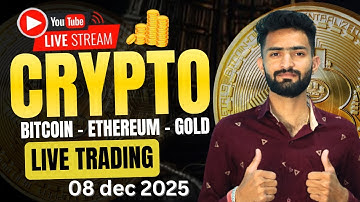 🔴Today Live Crypto & Forex Trading | 08 dec 2025 | Gold(XAUUSD) & Bitcoin(BTCUSD) #BTC #Gold #Forex