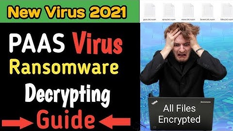 Paas Virus Ransomware [.paas] Removal and Decrypt .Paas Files | How to recover Paas encrypted files