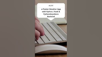 A Flutter Weather App with Python, Flask & PythonAnywhere Backend #flutter #coding #backend #python