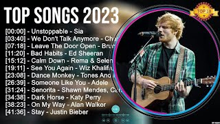 Top Songs 2023 - Miley Cyrus, Ed Sheeran, ZAYN, Charlie Puth, Bruno Mars, Dua Lipa, Maroon 5