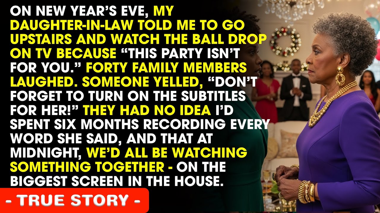 My Daughter-in-Law Sent Me Upstairs to Watch the Ball Drop and Everyone Laughed Until Midnight Hit