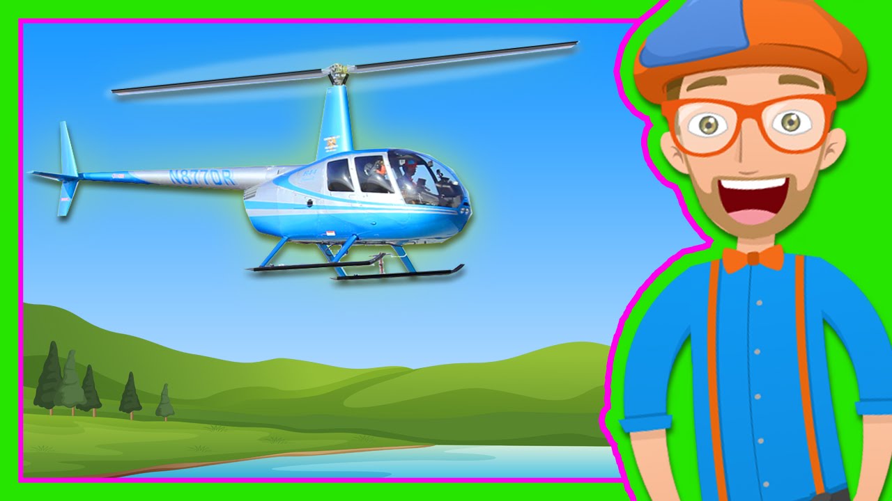 Helicopters for Children | Blippi Explore a Helicopter - YouTube
