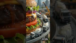 Giant burger Construction work