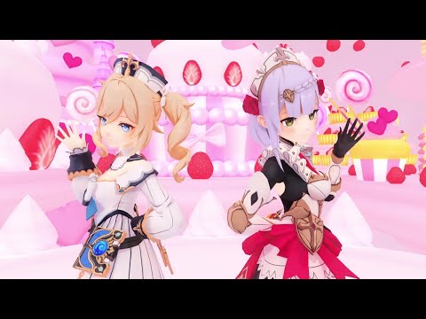 【MMD】バーバラとノエルで「スイートマジック」【原神】