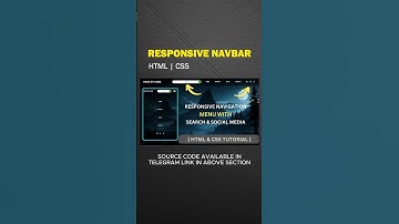 Responsive navbar  source code available in telegram  #codingtech #coding #python #viralvideo
