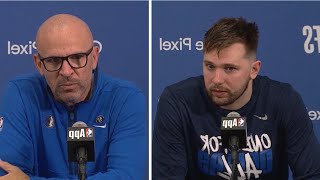 Jason Kidd vs Luka Postgame Interview - Mavericks lay an egg, lose 117-95 to the Thunder in Game 1