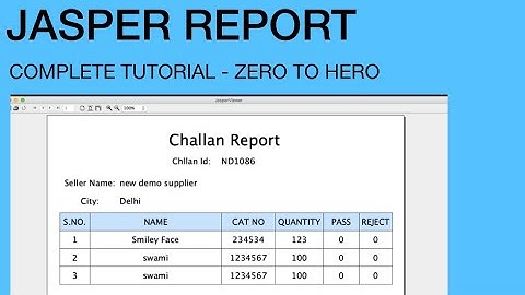Creating Report with Table in Jaspersoft Studio and NetBeans - STEP BY STEP SIMPLE TUTORIAL